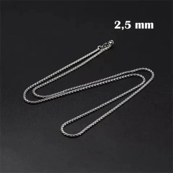 Jasseron Halsketting RVS 80 cm – 2,5 mm - Aramat Jewels - Halskettingen - cadeautip