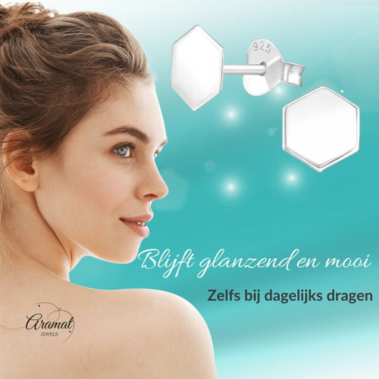 Stijlvolle Zilveren Oorbellen - Aramat Jewels® - Aramat Jewels - Oorbellen - cadeautip