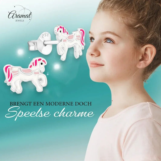 Carrousel paard oorbellen.