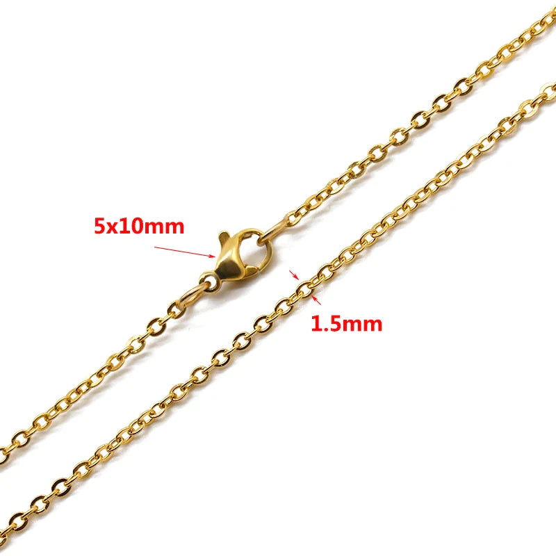 ket956-Ankerketting Staal Goudkleurig-Aramat Jewels