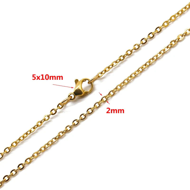 ket957-Ankerketting Staal Goudkleurig-Aramat Jewels