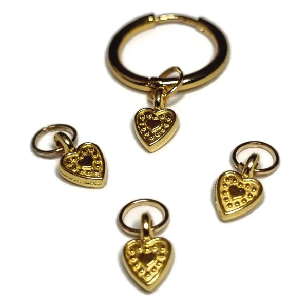 Handgemaakte Oor Bedels Goudkleur - Meerdere Modellen Hartje-6x8mm 10mm bar bloem dier geen_bewerking Geen_Parel goudkleurig hart kralen.nl lotusbloem Meerdere Varianten Oorbedels Staal ster