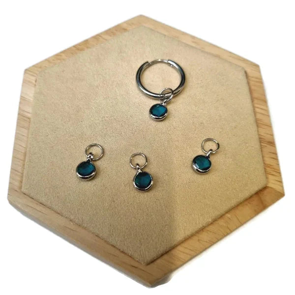 Glas Bedels Voor Oorring - Oorhangers - Verschillende Zilverkleur Rond-7mm Blauw 7mm blauw druppel geen_bewerking Geen_Parel glas goudkleurig groen kralen.nl Licht Groen Licht Roze Licht_blauw Meerdere kleuren Meerdere Varianten Met_steen Oorbedels rond roze Zwart