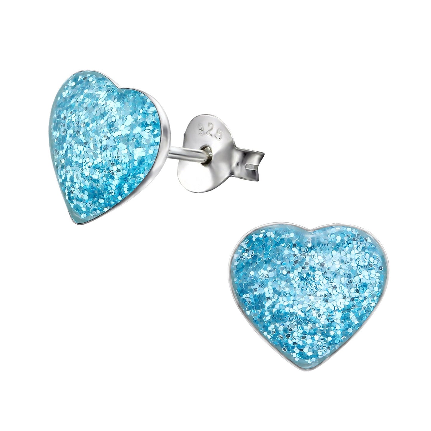Zilveren Hartjes Oorbellen Blauw Glitter-9mm 4 x 4 mm 4mm 5 x 5 mm 5mm 6 x 6 mm 6mm 7mm 8720157094180 8mm 9mm alles Apparel & Accessories > Jewelry > Earrings Aramat Jewels dames elf925 emaille Geen hanger Geen oormodel glitter hart kinderen kristal Meerdere Maten Meerdere Varianten Met_steen Nieuw oorbellen plastick silver Volwassenen zilver