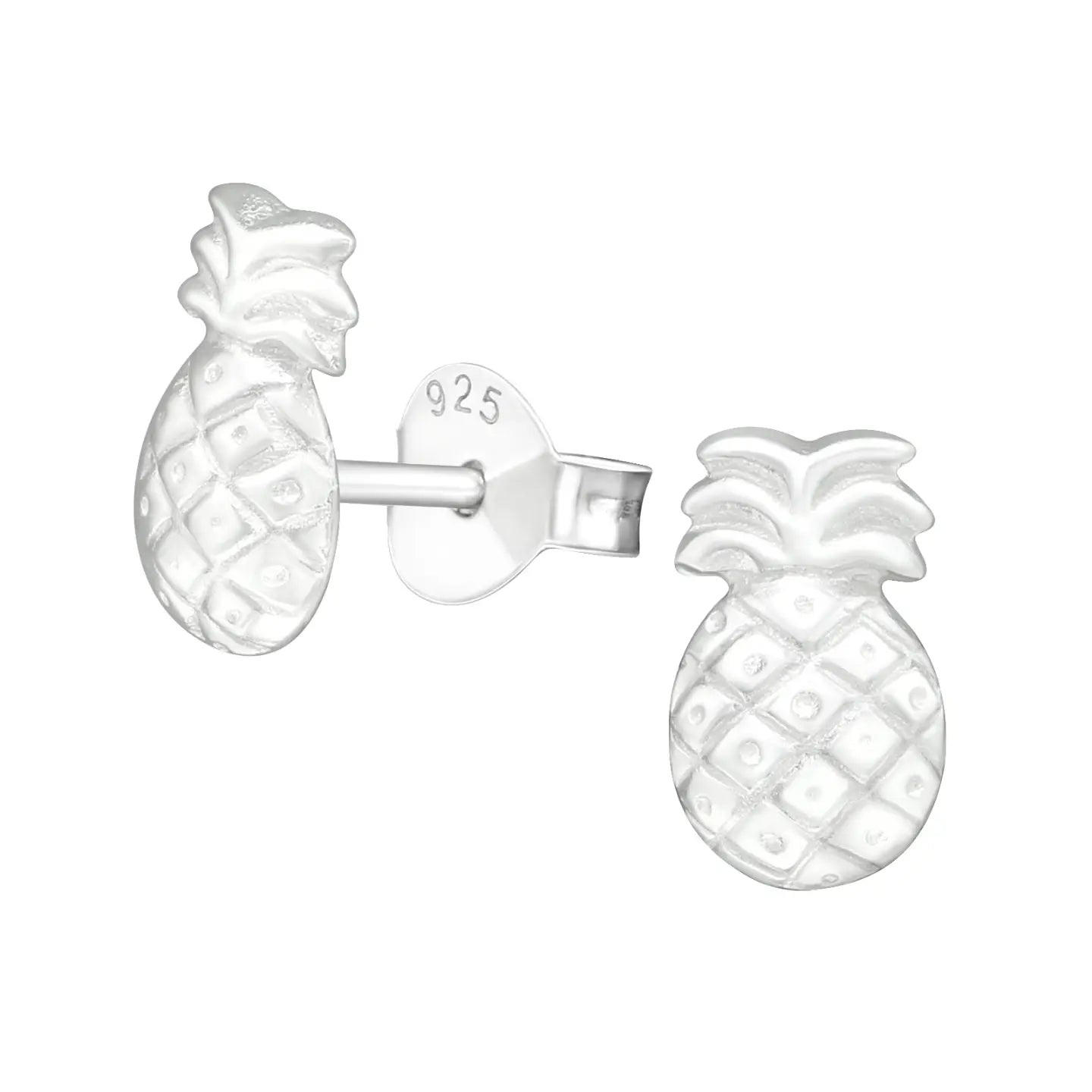 Zilveren Ananas Oorbellen