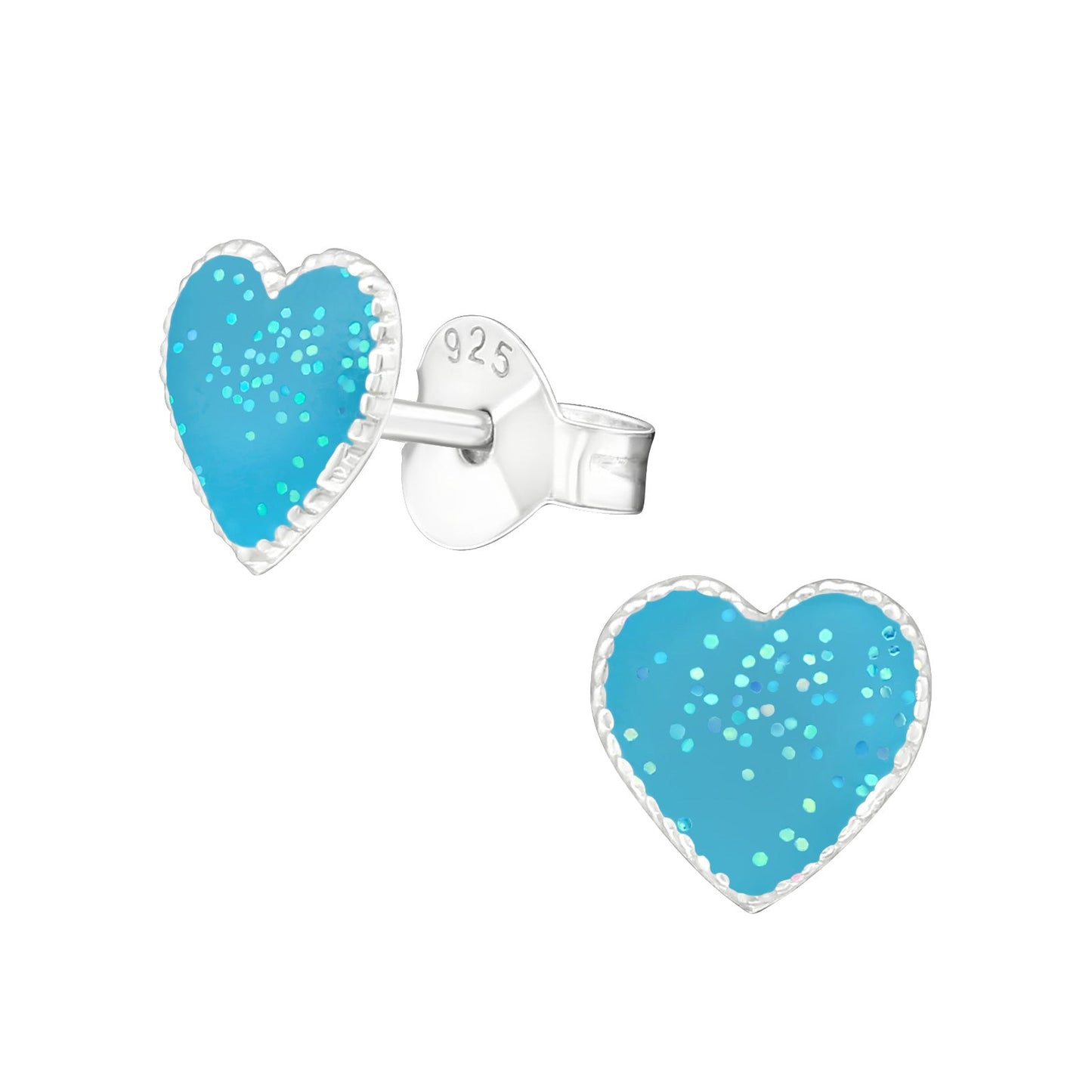 Zilveren Hartjes Oorbellen Blauw Glitter-7mm 4 x 4 mm 4mm 5 x 5 mm 5mm 6 x 6 mm 6mm 7mm 8720157094180 8mm 9mm alles Apparel & Accessories > Jewelry > Earrings Aramat Jewels dames elf925 emaille Geen hanger Geen oormodel glitter hart kinderen kristal Meerdere Maten Meerdere Varianten Met_steen Nieuw oorbellen plastick silver Volwassenen zilver