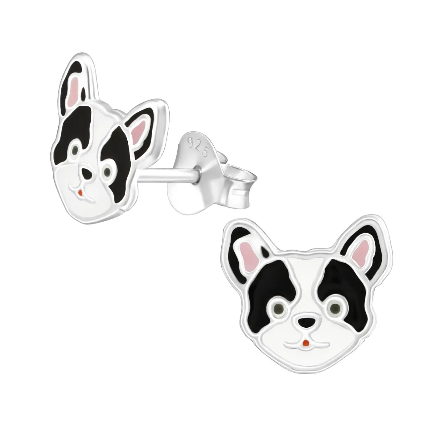 a black and white toy figurine of a cat