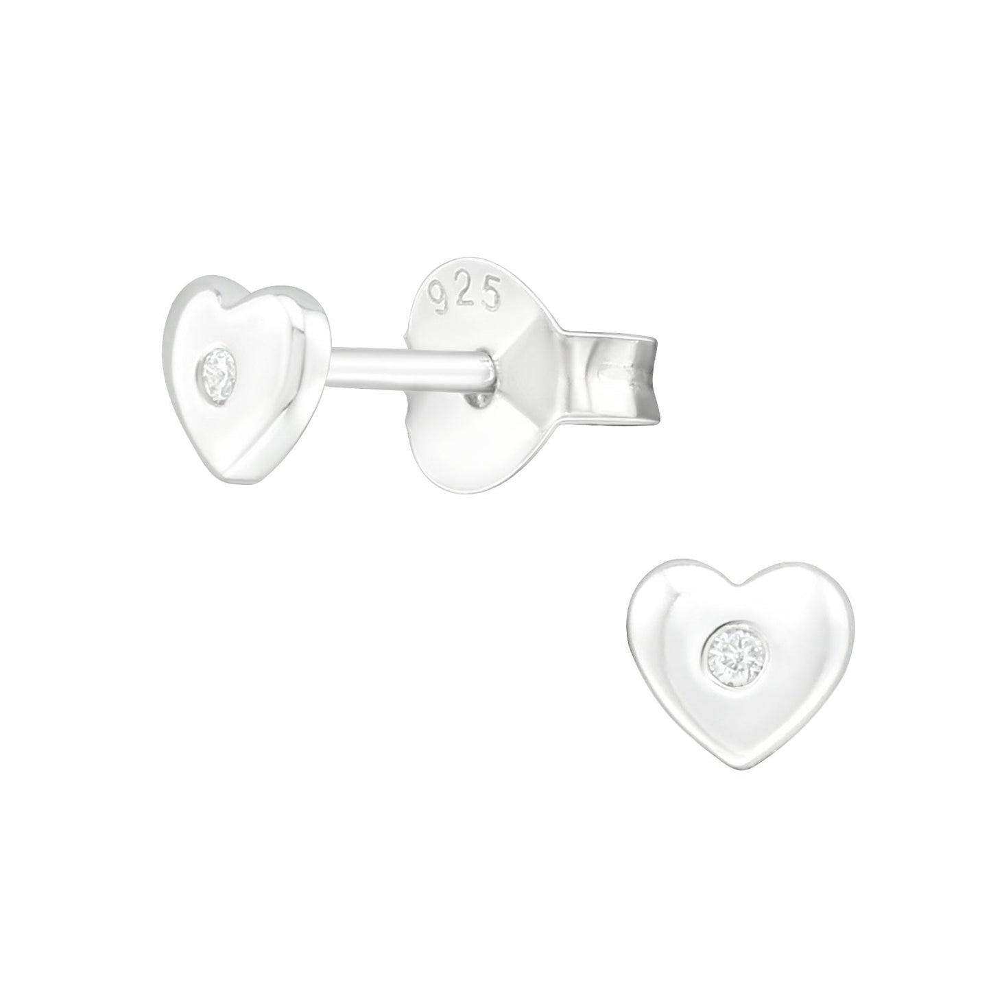 Zilveren Hartjes Oorbellen Zilver/Kristal Transparant-4mm 4 x 4 mm 4mm 5 x 5 mm 5mm 6 x 6 mm 6mm 7mm 8720157094180 8mm 9mm alles Apparel & Accessories > Jewelry > Earrings Aramat Jewels dames elf925 emaille Geen hanger Geen oormodel glitter hart kinderen kristal Meerdere Maten Meerdere Varianten Met_steen Nieuw oorbellen plastick silver Volwassenen zilver