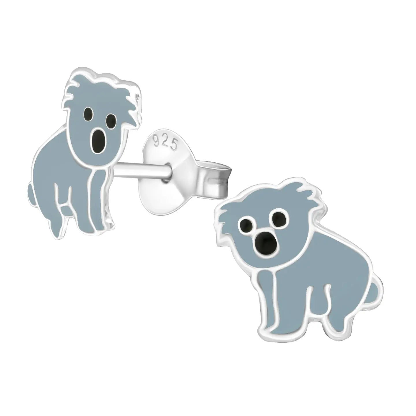 Mooie Zilveren Koala Oorbellen kind