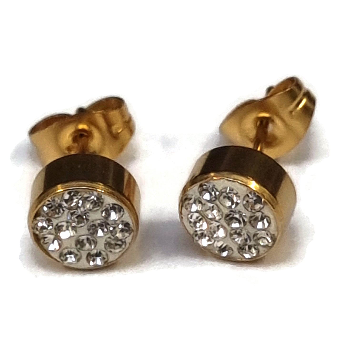 Gouden Shamballa Kristallen Oorbellen