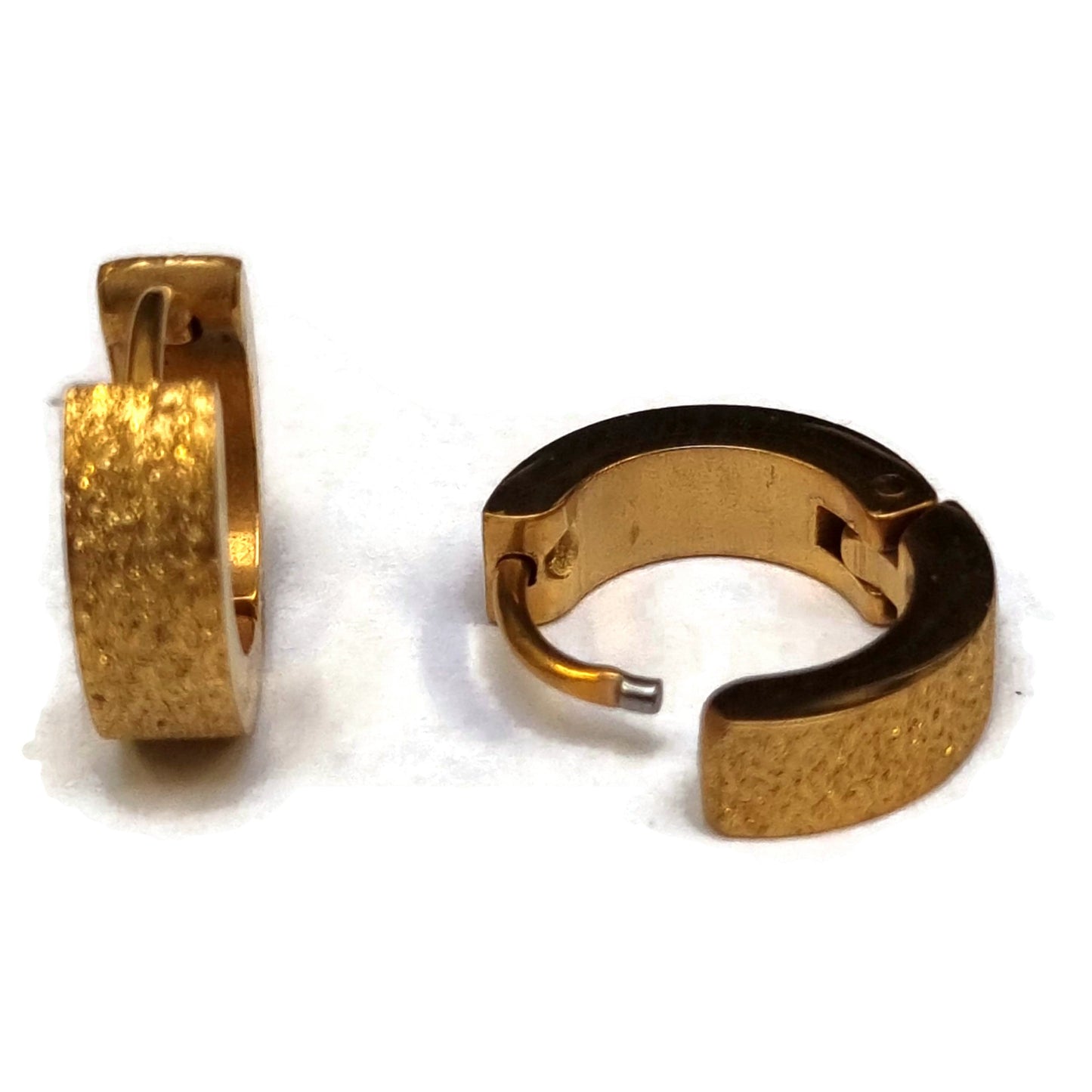 Vergulde Stalen Oorringetjes 14mm