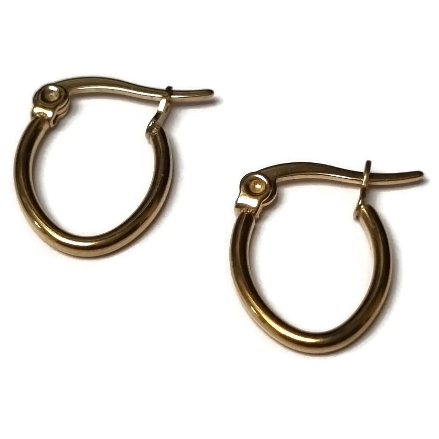 oor1674-xe55432-Stalen ovale oorringen goudkleur-Aramat Jewels