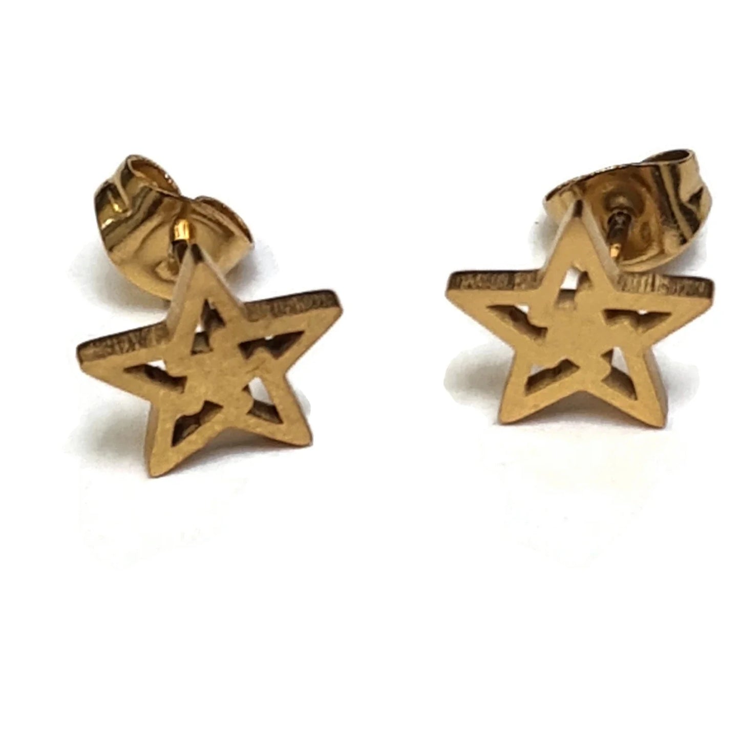 Sterren Oorbellen - Stalen Collectie