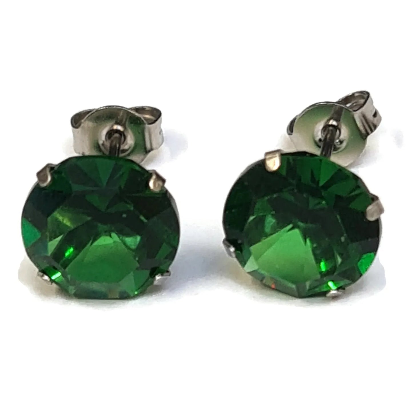 Stijlvolle Groene Zirkonia Oorbellen
