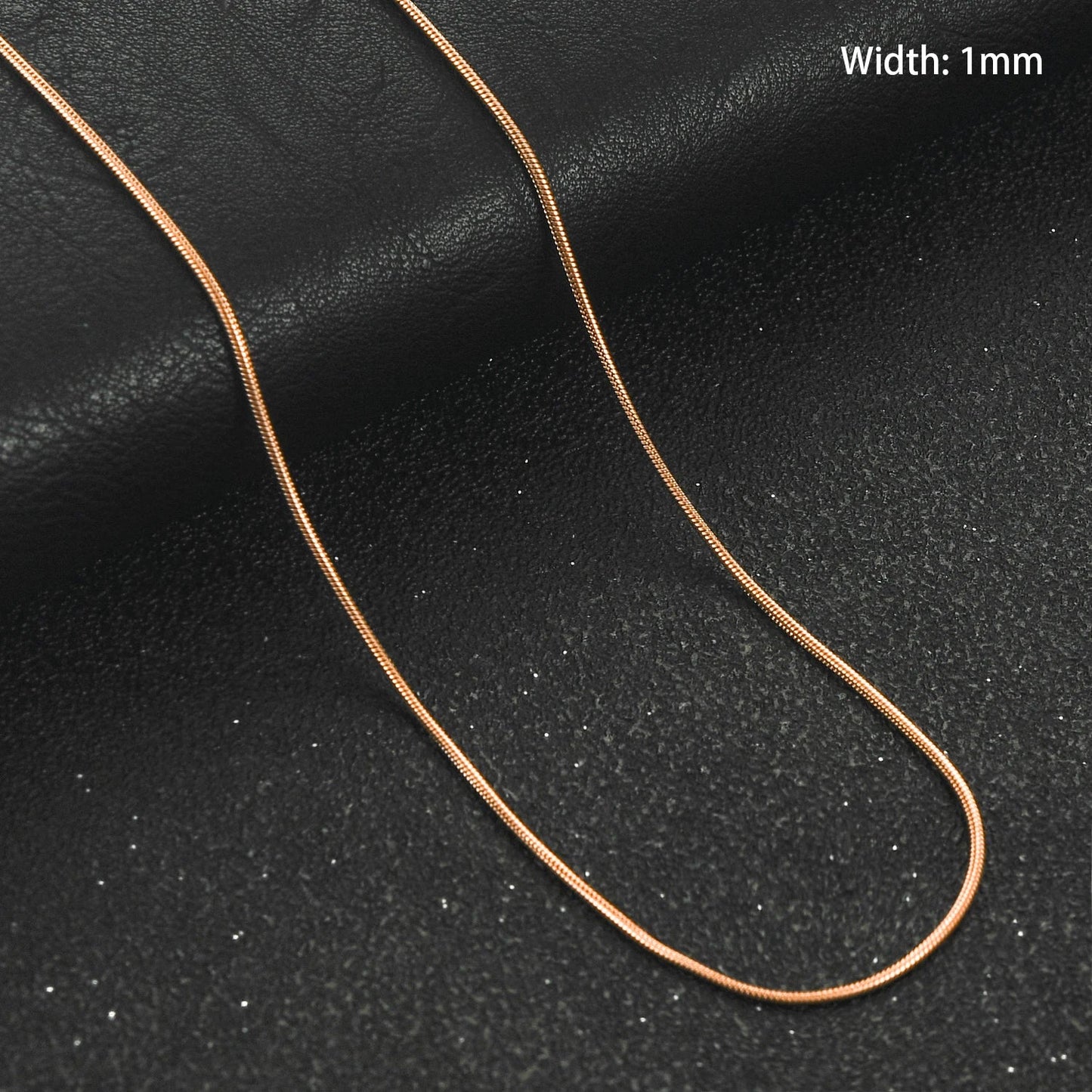 -Slangenketting - Staal - Rosékleur-Aramat Jewels