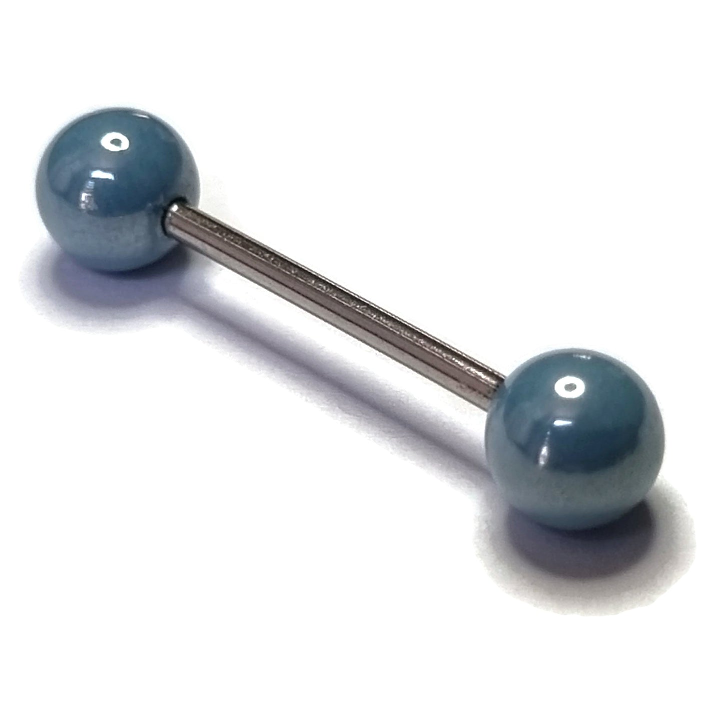 Parel Tongpiercing Chirurgisch Staal 16mm Blauw 1.6mm 16mm 6mm acryl alles Aramat Jewels Barbell blauw chirurgisch staal creme dames geel Meerdere kleuren parel PVD rood roze Staal Tong tong196 Tongpiercings Volwassenen wit zilverkleurig Zwart