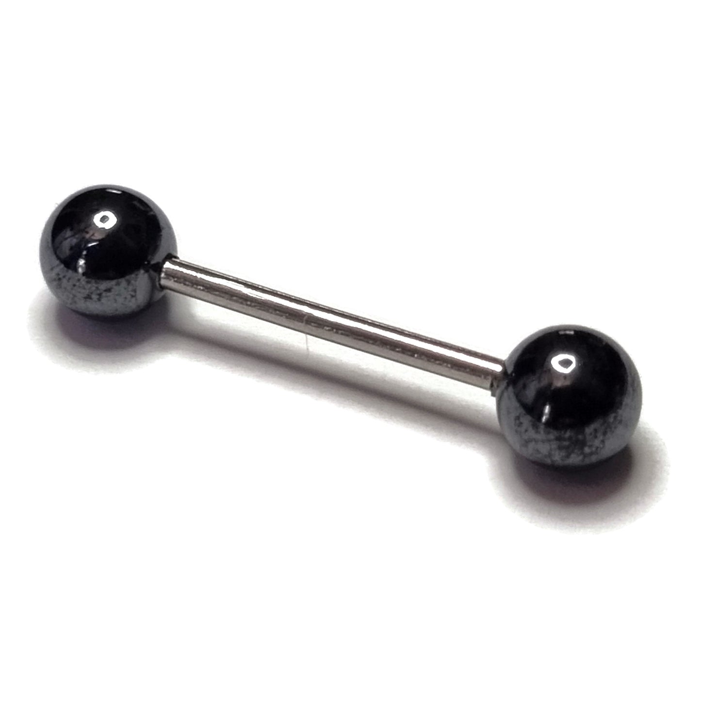 Parel Tongpiercing Chirurgisch Staal 16mm Mat Zwart 1.6mm 16mm 6mm acryl alles Aramat Jewels Barbell blauw chirurgisch staal creme dames geel Meerdere kleuren parel PVD rood roze Staal Tong tong196 Tongpiercings Volwassenen wit zilverkleurig Zwart