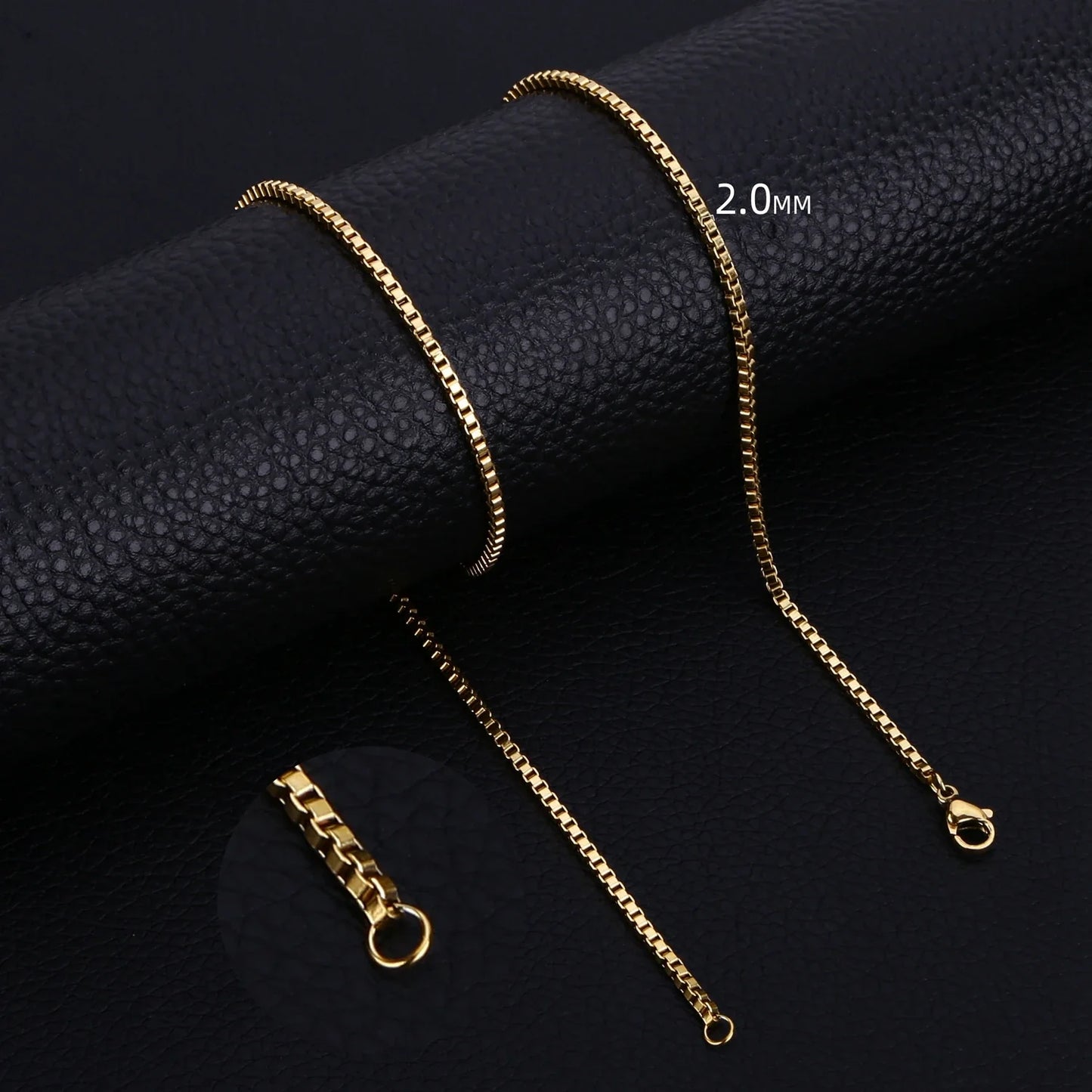ket65-XN10599-Stalen Venetiaanse Ketting Goudkleurig-Aramat Jewels