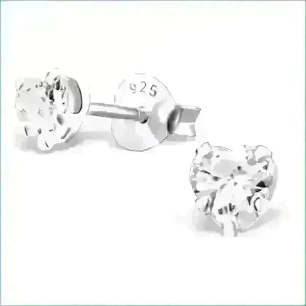 Zilveren Hartjes Oorbellen 4 x 4 mm 4mm 5 x 5 mm 5mm 6 x 6 mm 6mm 7mm 8720157094180 8mm 9mm alles Apparel & Accessories > Jewelry > Earrings Aramat Jewels dames elf925 emaille Geen hanger Geen oormodel glitter hart kinderen kristal Meerdere Maten Meerdere Varianten Met_steen Nieuw oorbellen plastick silver Volwassenen zilver