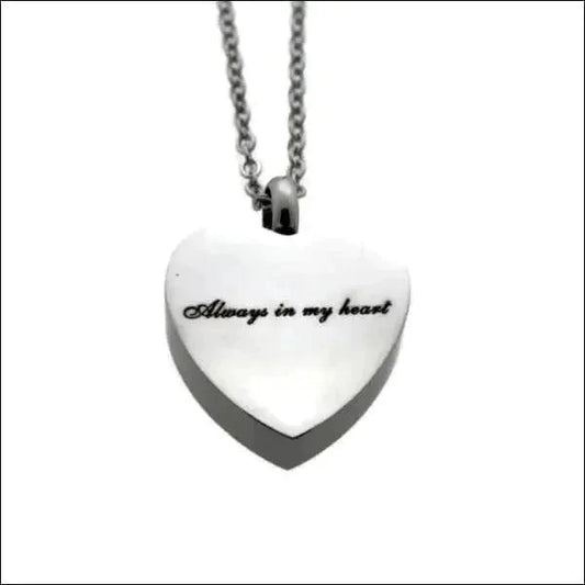 Ashanger Met Ketting Always In My Heart Staal Zilverkleurig 8720157059431 alles Aramat Jewels ashangers Assieraad chirurgisch staal Gedenkhangers gedenksieraden hang792-wka046 nakijken niet geupdated PVD staal tekst uniseks Volwassenen zilverkleurig