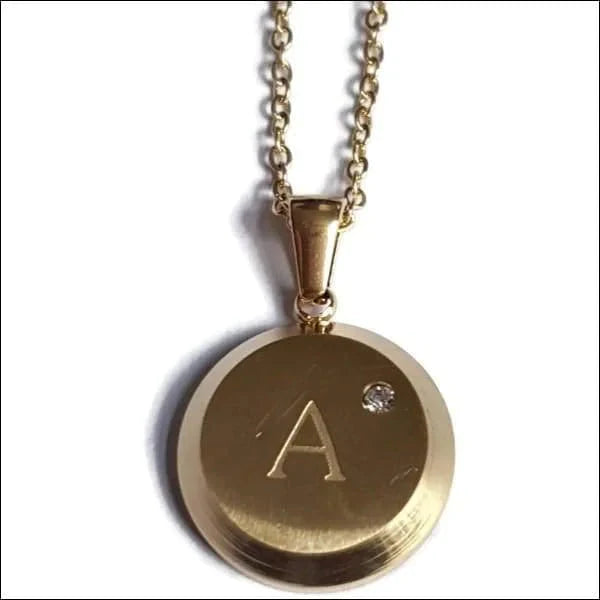 Initiaal Ketting Letter- Chirurgisch Staal - bestellen? Aramat Jewels