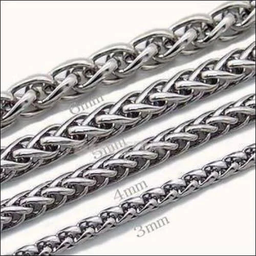 Vossenstaart Armband Staal 21cm 8mm 21cm 8mm alles Aramat Jewels armbanden chirurgisch staal dames Geen edelsteen Geen hanger Geen_steen gepolijst heren PVD Schakelarmband Staal uniseks Volwassenen vossenstaart zilverkleurig Zonder_hanger