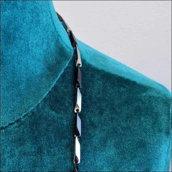 Blokjes Ketting Staal 60cm 3mm Zilverkleurig Zwart Heren 3mm 60cm 8720157031055 alles Aramat Jewels bicolor chirurgisch staal dames fantasie Geen edelsteen Geen_Parel Geen_steen halskettingen heren jin ket664-XN15071-60 Ketting zonder hanger nakijken PVD Schakelketting Staal Statement ketting tekst uniseks unisex Volwassenen zilverkleurig Zonder_hanger Zonder_steen zwart