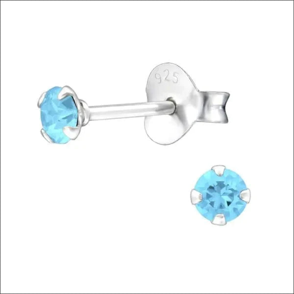 Zilveren Zirkonia Oorbellen Rond-meerdere Maten En Kleurtjes 3mm Aqua Blauw 3mm 5mm 6mm 8720157033103 alles Aramat Jewels blauw dames elf925 Geen hanger Geen oormodel goudkleurig groen heren kinderen Meerdere kleuren Meerdere Maten Met_steen Nieuw oorbellen rond rood roze silver transparant zilver zirkonia zwart