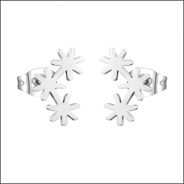 Oorbellen | Chirurgisch Stalen 3 Bloemen- Kopen?