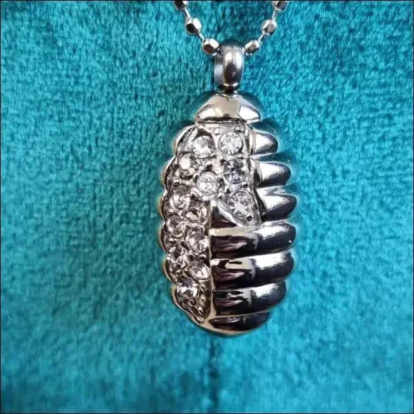 Ashanger Met Steentjes 1.7cm 3.2cm 8720157059530 alles Aramat Jewels ashangers Assieraad chirurgisch staal dames Gedenkhangers gedenksieraden Geen_Parel hang127 heren kristal nakijken PVD staal tekst transparant uniseks unisex Volwassenen zilverkleurig zonder_ketting