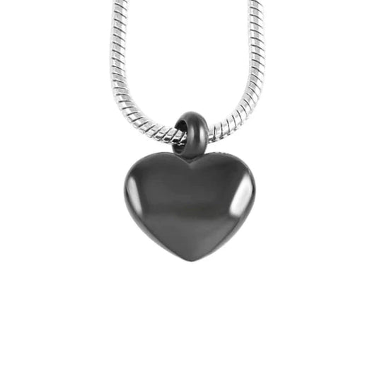 Stalen Asbedel Zwart 17mm 8720157010555 alles Aramat Jewels Asbedels ashangers Assieraad chirurgisch staal gedenkhangers gedenksieraden Geen hanger Geen_Parel hang157 hart PVD staal uniseks Volwassenen zwart