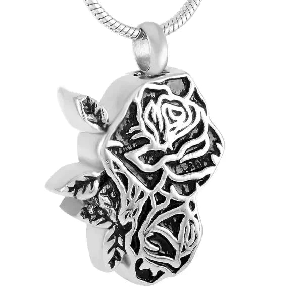 Stalen Ashanger Bloem Roos Zwart-3x2cm 8720157011910 alles Aramat Jewels ashangers Assieraad bloem chirurgisch staal dames Gedenkhangers gedenksieraden Geen edelsteen Geen steen Geen_Parel Margriet-2.5x1.8cm Meerdere kleuren Meerdere Varianten PVD Roos Zwart-3x2cm Roos-2.8x2cm Roos-3x2cm staal uniseks Volwassenen zilverkleurig zonder_ketting Zonder_steen zwart
