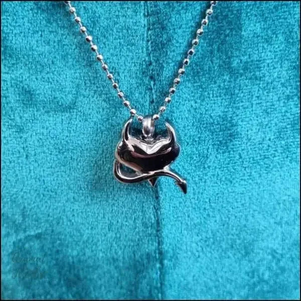 Stalen Ashanger Hart Little Devil 8720157010012 alles Aramat Jewels ashangers Assieraad chirurgisch staal Gedenkhangers gedenksieraden Geen edelsteen goudkleurig hart Meerdere kleuren PVD rosékleurig staal uniseks Volwassenen Zilverkleurig zonder steen Zonder_steen