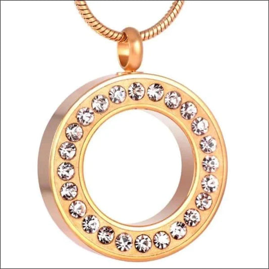 Stalen Goudkleurige Ashanger Cirkel 8720157007326 alles Aramat Jewels ashangers Assieraad chirurgisch staal gedenkhangers gedenksieraden Geen hanger Geen_Parel goudkleurig hang251-8515 Kleur_Goudkleurig nakijken niet geupdated PVD staal tekst uniseks Volwassenen