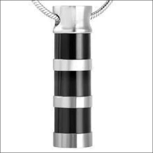 Stalen Zilverkleurige Crematiehanger Buis Zilverkleurig 8720157002116 alles Aramat Jewels ashangers Assieraad buisjes chirurgisch staal gedenkhangers gedenksieraden Geen hanger hang428 Kleur_Zwart nakijken niet geupdated PVD staal tekst uniseks Volwassenen zilverkleurig zwart