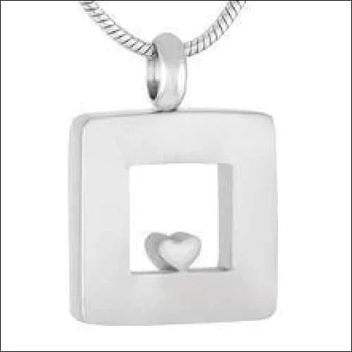 Stalen Zilverkleurige Crematiehanger Vierkant Met Hartje 8720157002130 alles Aramat Jewels ashangers Assieraad chirurgisch staal gedenkhangers gedenksieraden Geen hanger hang462 nakijken niet geupdated PVD staal tekst uniseks vierkant Volwassenen zilverkleurig