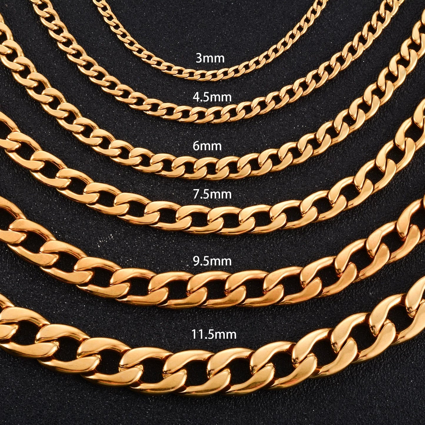 -Platte Gourmet Ketting Goudkleurig Cuban chain-Aramat Jewels