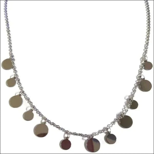 Dames Ketting Met Rondjes Staal Zilverkleurig 45cm 1.5mm 45cm 8720157030935 alles anker Aramat Jewels chirurgisch staal dames Geen edelsteen Geen steen Geen_Parel halskettingen ket652-XP73469 Ketting met hanger met hanger Met_hanger Minimalistische ketting nakijken PVD rond Schakelketting Staal tekst uniseks unisex Volwassenen zilverkleurig Zonder_steen