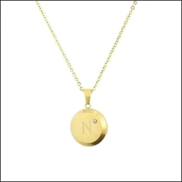Initiaal Ketting Letter- Chirurgisch Staal - bestellen? Aramat Jewels