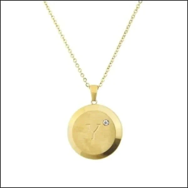 Initiaal Ketting Letter- Chirurgisch Staal - bestellen? Aramat Jewels