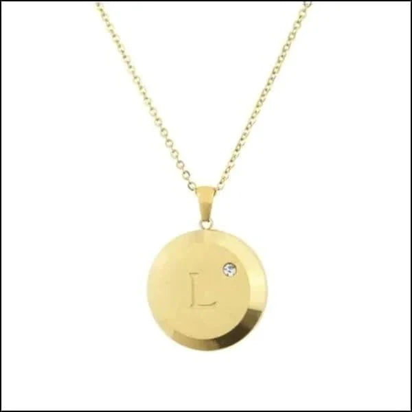 Initiaal Ketting Letter- Chirurgisch Staal - bestellen? Aramat Jewels