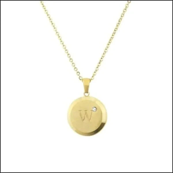 Initiaal Ketting Letter- Chirurgisch Staal - bestellen? Aramat Jewels