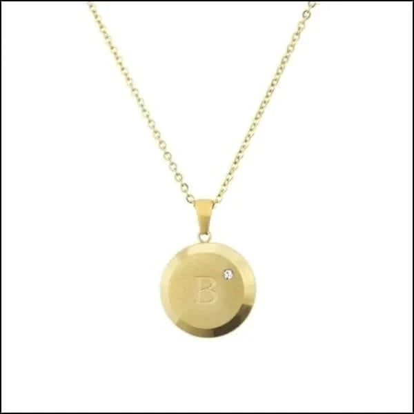 Initiaal Ketting Letter- Chirurgisch Staal - bestellen? Aramat Jewels