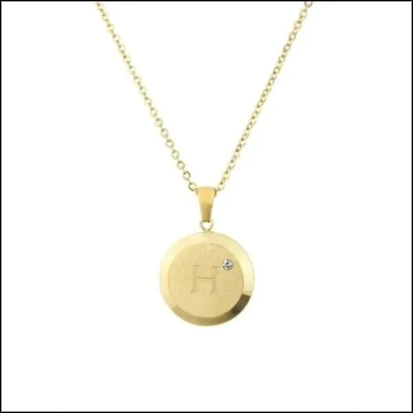 Initiaal Ketting Letter- Chirurgisch Staal - bestellen? Aramat Jewels