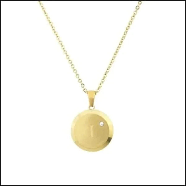 Initiaal Ketting Letter- Chirurgisch Staal - bestellen? Aramat Jewels