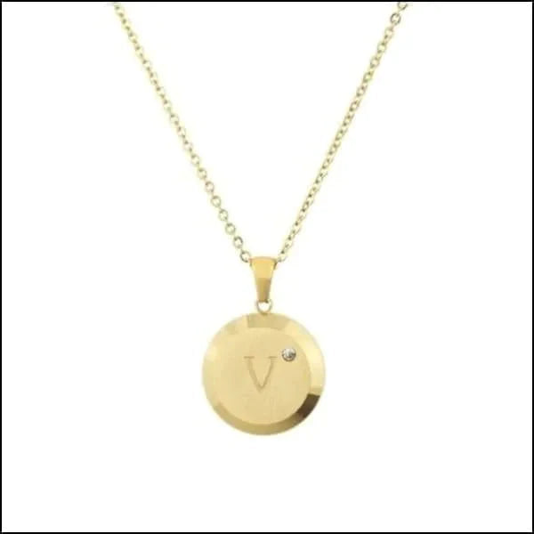 Initiaal Ketting Letter- Chirurgisch Staal - bestellen? Aramat Jewels