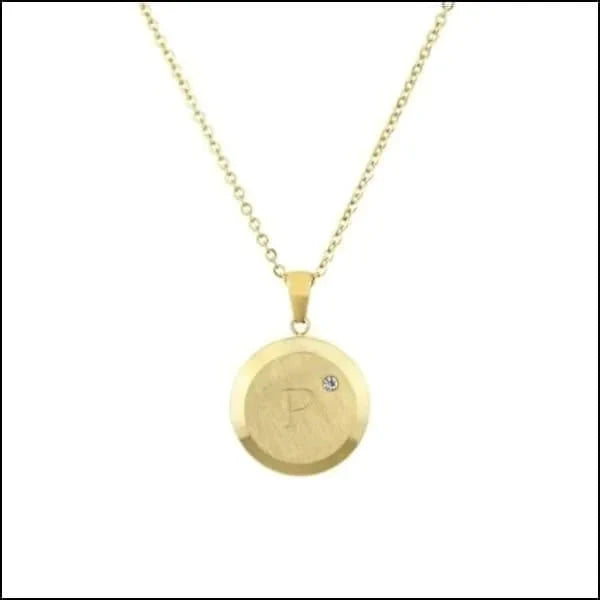 Initiaal Ketting Letter- Chirurgisch Staal - bestellen? Aramat Jewels