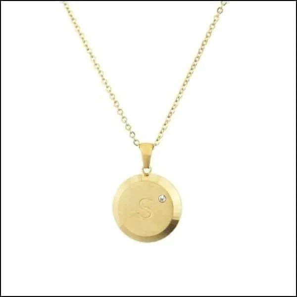 Initiaal Ketting Letter- Chirurgisch Staal - bestellen? Aramat Jewels