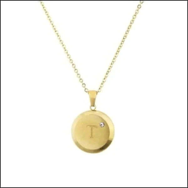 Initiaal Ketting Letter- Chirurgisch Staal - bestellen? Aramat Jewels