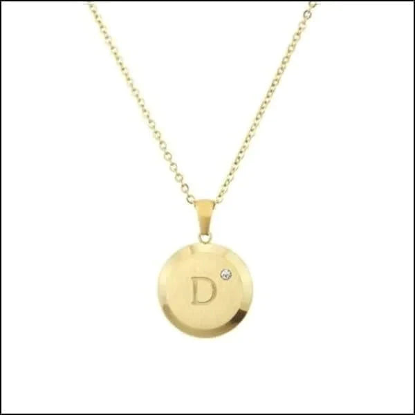 Initiaal Ketting Letter- Chirurgisch Staal - bestellen? Aramat Jewels